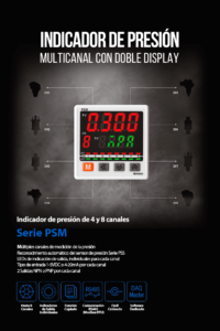 indicadores de presión serie PSM Autonics