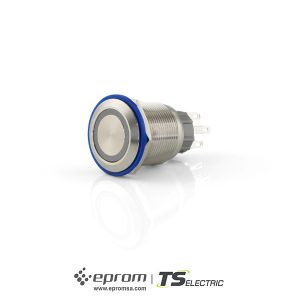 Pulsador inox 22m diámetro Pi22 led rasante TS Electric | Eprom S.A.