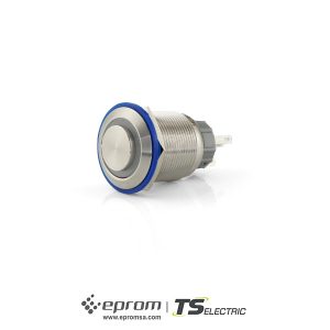 Pulsador inox 22m diámetro Pi22 led saliente TS Electric | Eprom S.A.