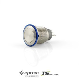 Pulsador inox 22m diámetro Pi22 rasante TS Electric | Eprom S.A.