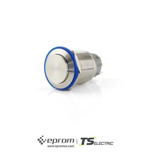 Pulsador inox 22m diámetro Pi22 saliente TS Electric | Eprom S.A.