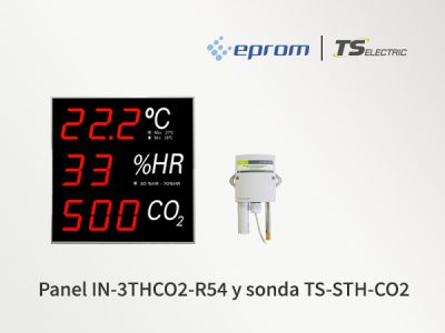 panel Co2 sonda temperatura TS Electric | Eprom S.A.