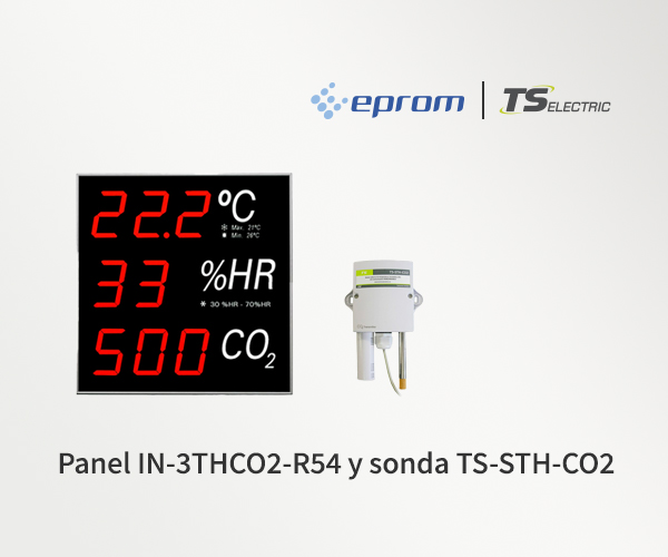 panel Co2 sonda temperatura TS Electric | Eprom S.A.