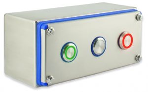pulsadores acero inoxidable TS Electric en envolvente Irinox | Eprom S.A.