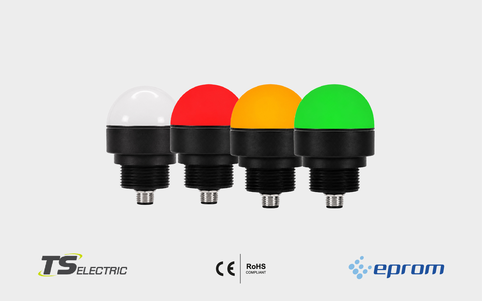 EPROM: Nuevas balizas de señalización multicolor LED serie ME 50, estándar y con buzzer.