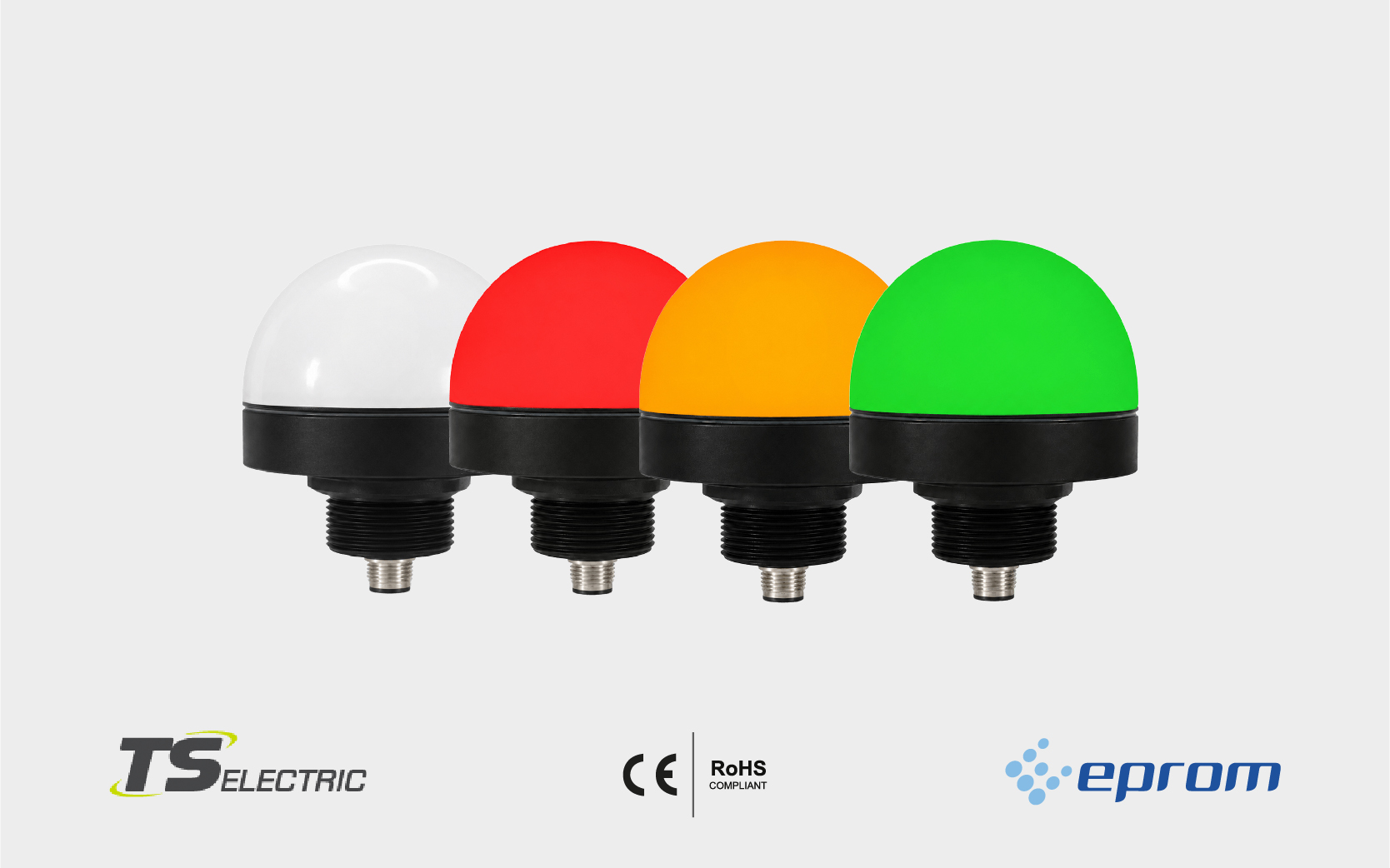 EPROM: Nuevas balizas de señalización multicolor LED serie ME 70, estándar y con buzzer.