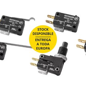 Serie MFI de microinterruptores de Giovenzana con stock disponible y entrega en toda Europa por EPROM.