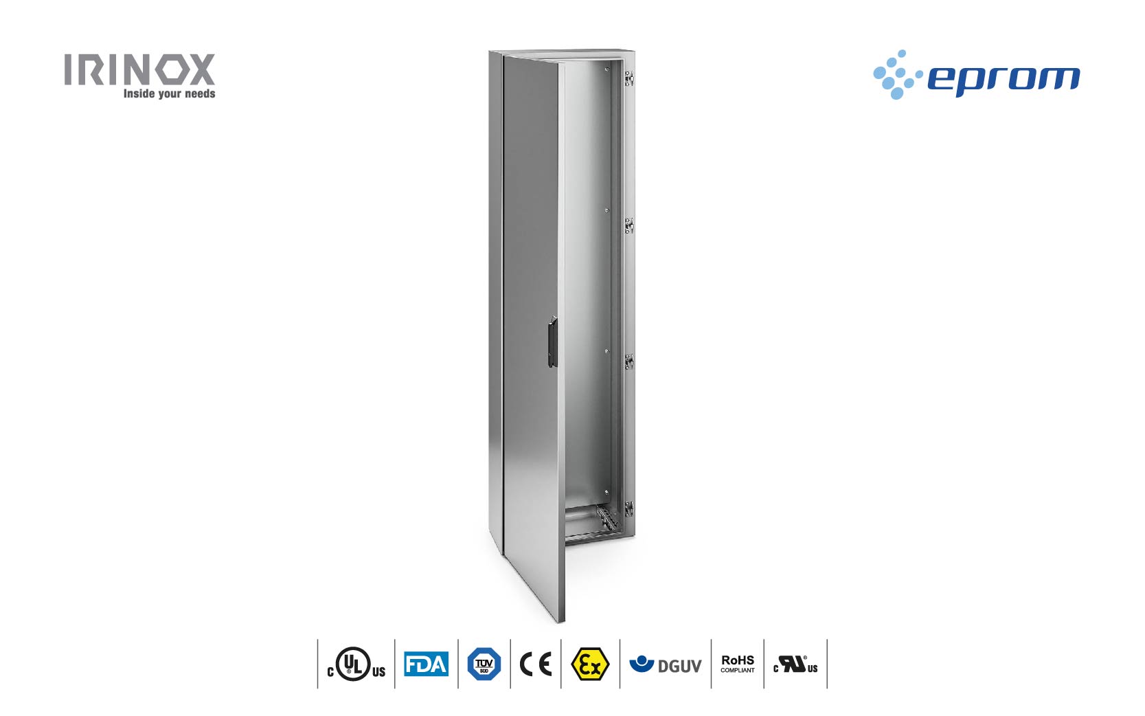 Serie AZRC de armarios modulares. Envolventes IRINOX. Disponibles en EPROM.