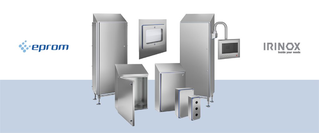 Gama de envolventes de acero inoxidable de IRINOX, sistemas de protección y montaje HMI para entornos industriales. Gama de envolventes de acero inoxidable de IRINOX, sistemas de protección y montaje HMI para entornos industriales.