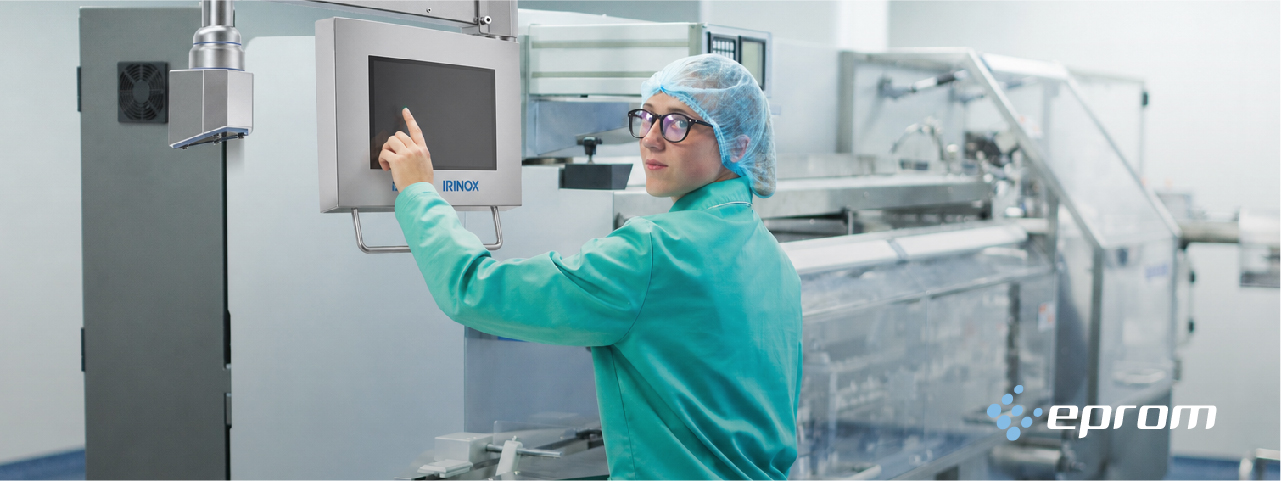 EPROM: Soportes y sistemas de suspensión en acero inoxidable de puestos de control HMI. EPROM: Soportes y sistemas de suspensión en acero inoxidable de puestos de control HMI.